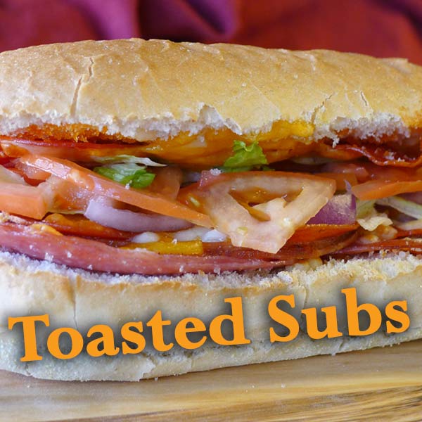 Toasted Subs at Pizzazios Pizza in Wadsworth